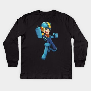 Mega Man Net Battler Kids Long Sleeve T-Shirt